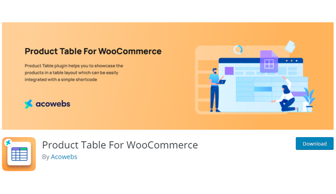 WooCommerce Product Table