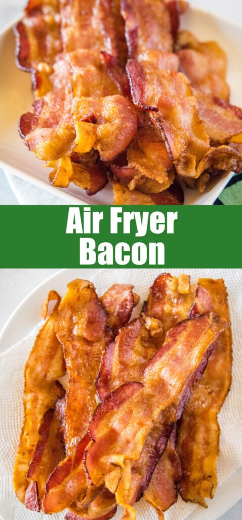 close up crispy bacon for pinterest