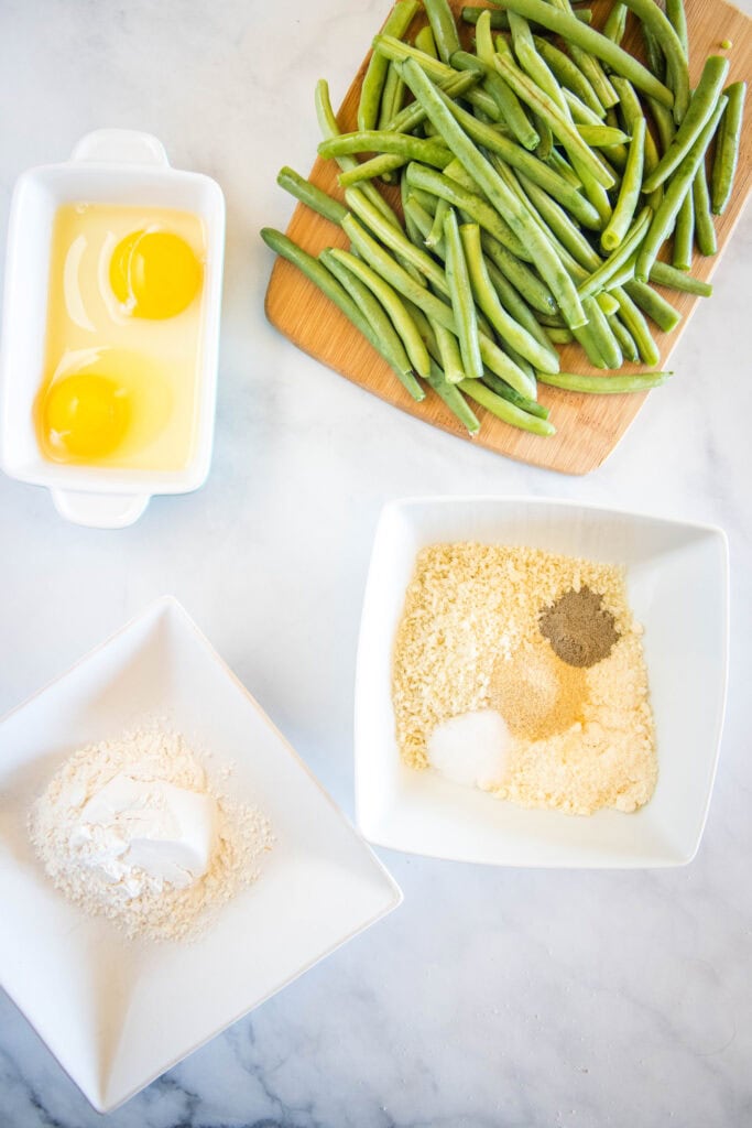ingredients for green bean fries