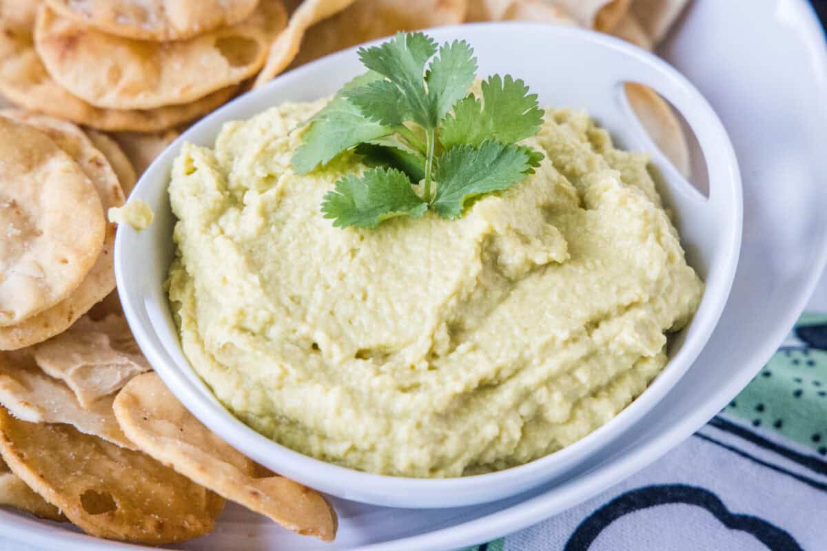Avocado Hummus – This quick and creamy hummus gets a fresh twist with ripe avocado blended right in. It's smooth, flavorful, and perfect for dipping veggies, spreading on sandwiches, or scooping with pita chips.