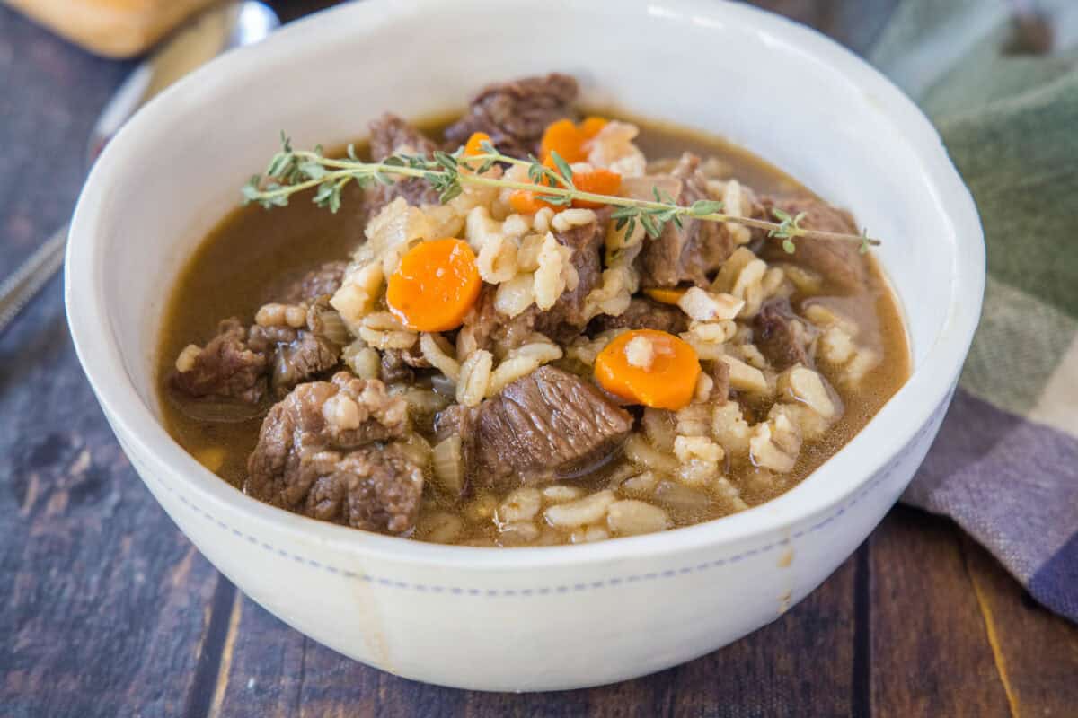 Beef Barley Soup – A hearty, comforting classic loaded with tender beef, rich broth, and chewy barley.