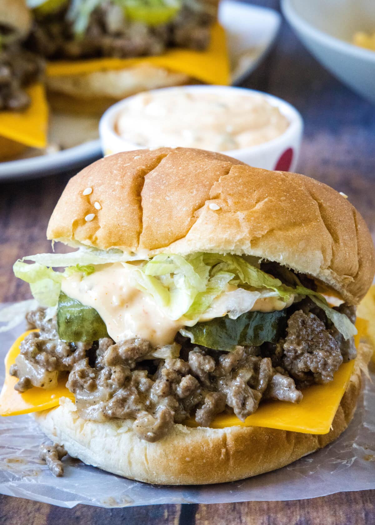 big mac sloppy joe on was paper