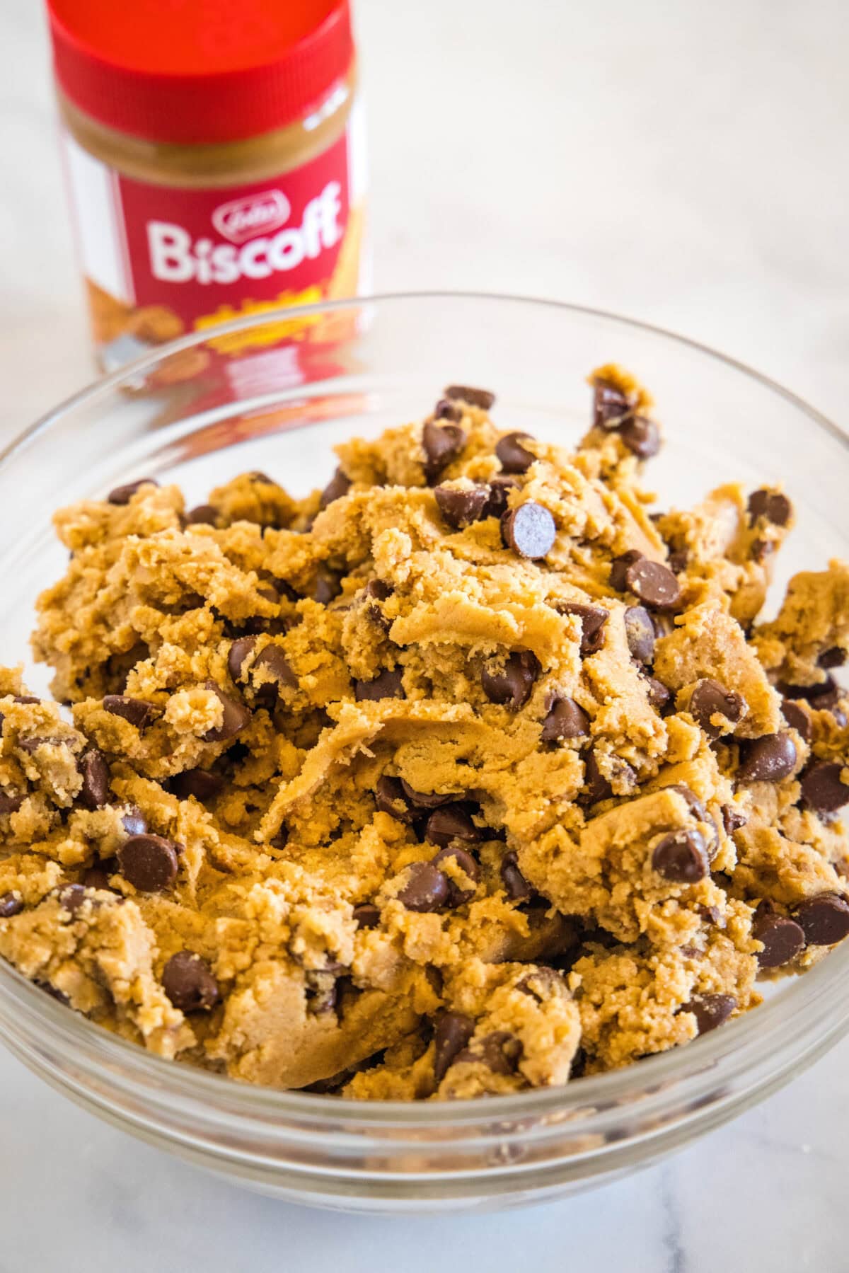 biscoff chocolate chip cookie dough