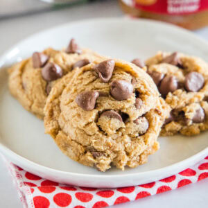 cropped close up biscoff chocolate chip cookies