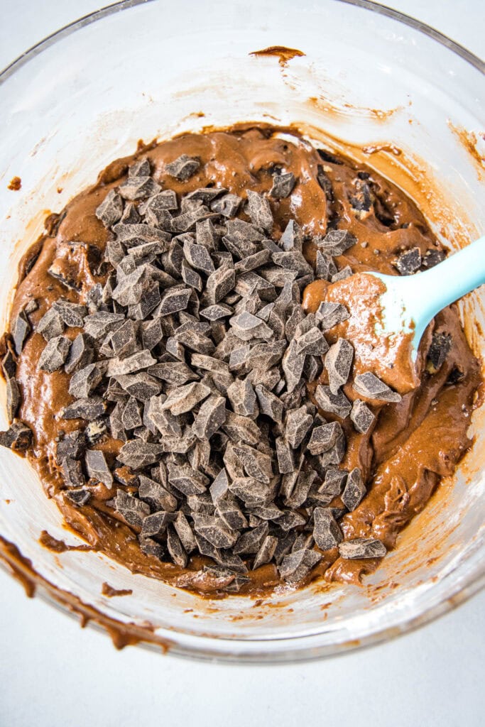 brownie cookie dough with chocolate chunks