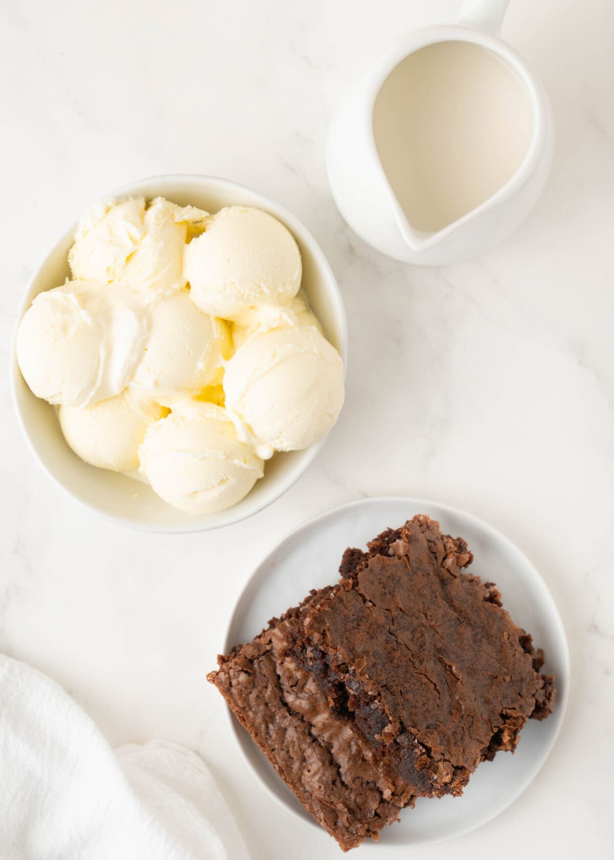 Brownie Milkshakes ingredients