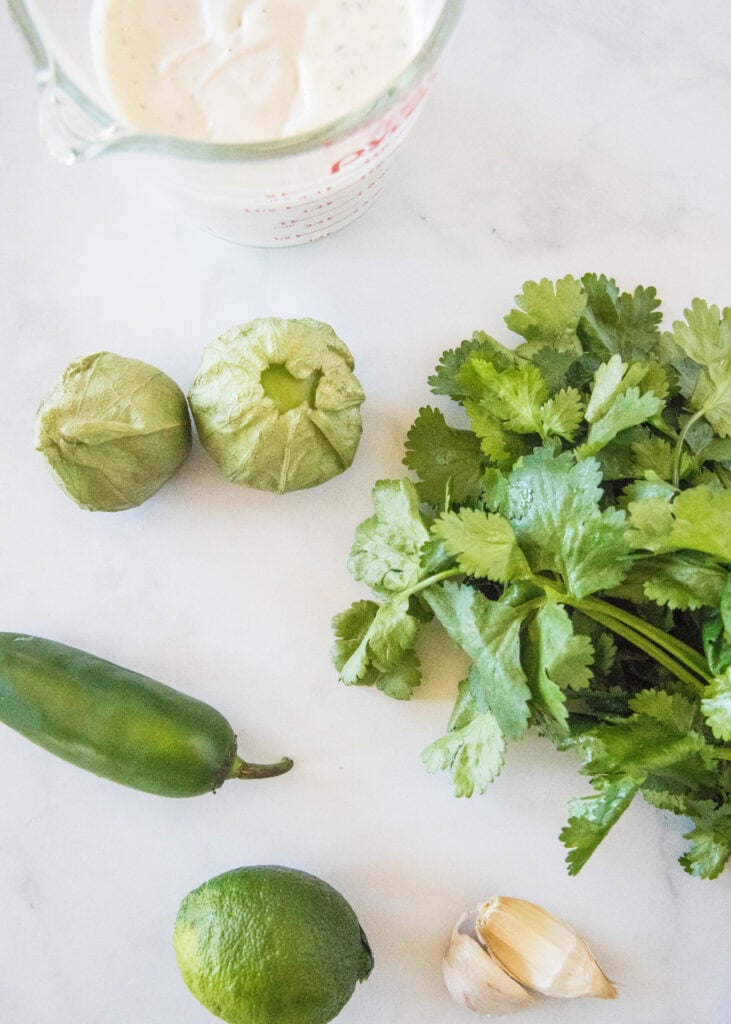tomatillo ranch dressing ingredients