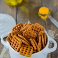 Cheddar Jalapeno Pretzels - kick up your snacks with a little cheese and spice!