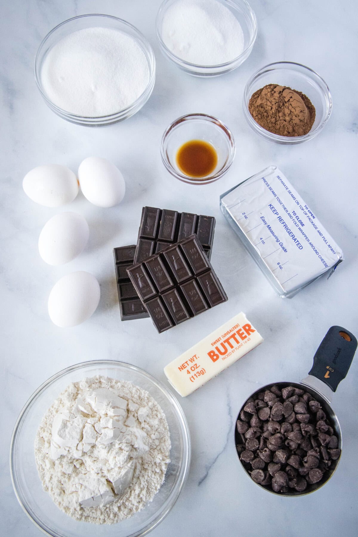 cheesecake brownies ingredients