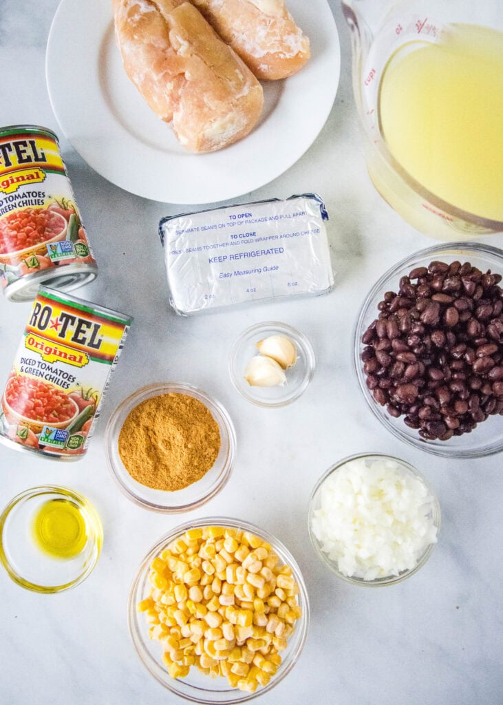 chicken taco soup ingredients