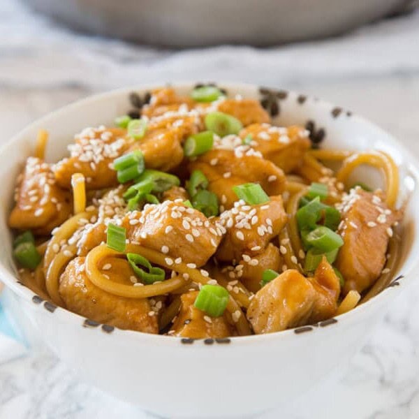 A plate of food, with Bowl and Chicken