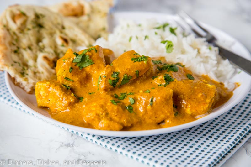 chicken tikka masala on a plate