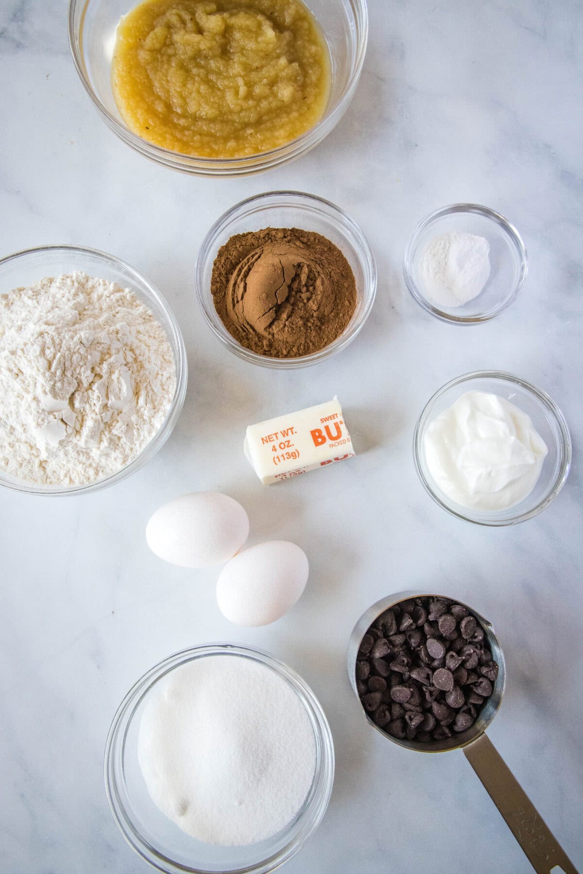 chocolate applesauce muffin ingredients