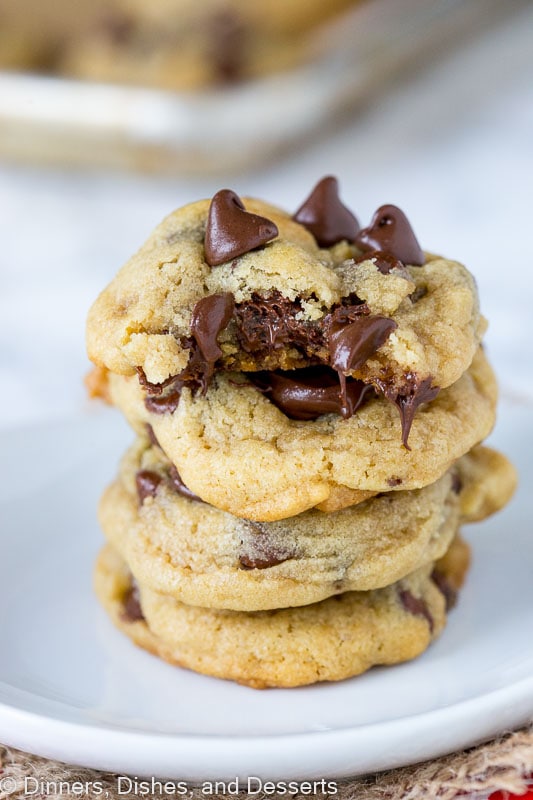 chocolate chip cookies on a table