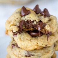 chocolate chip cookies on a table