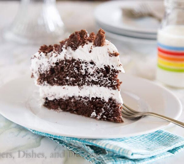 Chocolate Cream Cake {Dinners, Dishes, and Desserts}
