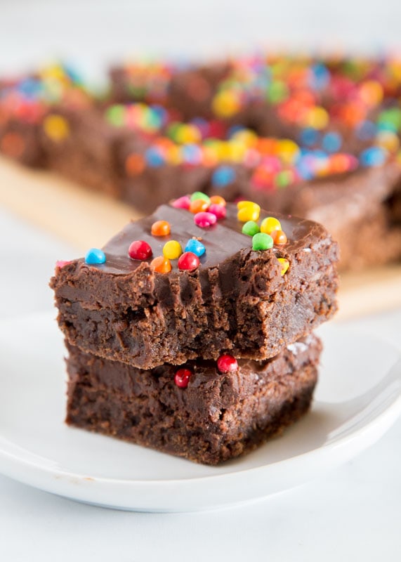 Copycat Little Debbie Brownies. Fudgy, rich, and delicious 