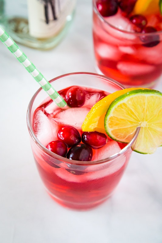 Gin and Cranberry is an unexpected combo, but so delicious!
