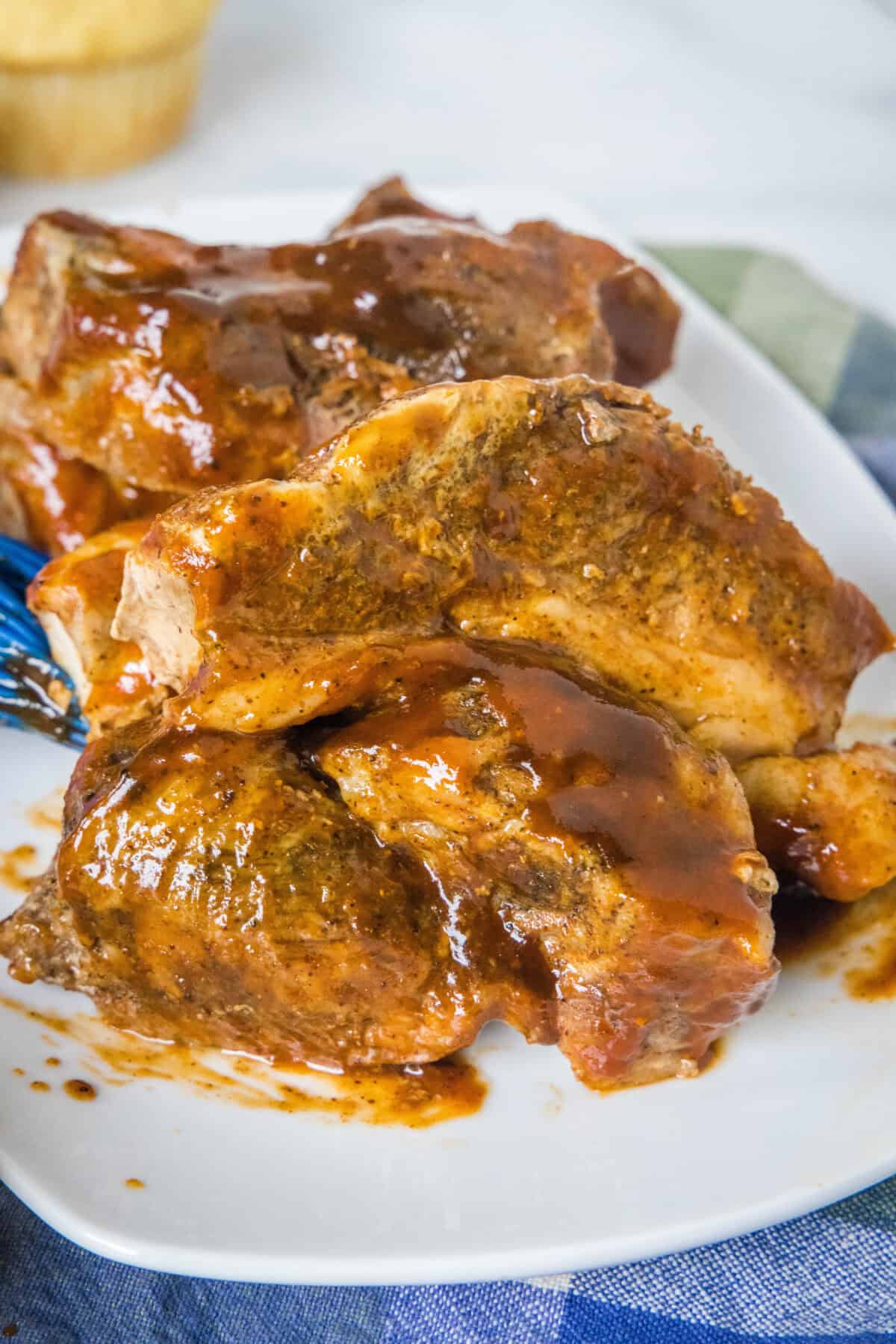 country style ribs on a plate