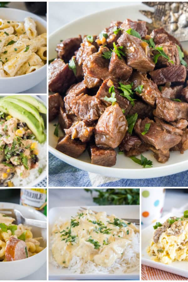 crock pot recipes in a collage