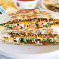 cropped close up crunchwrap supreme