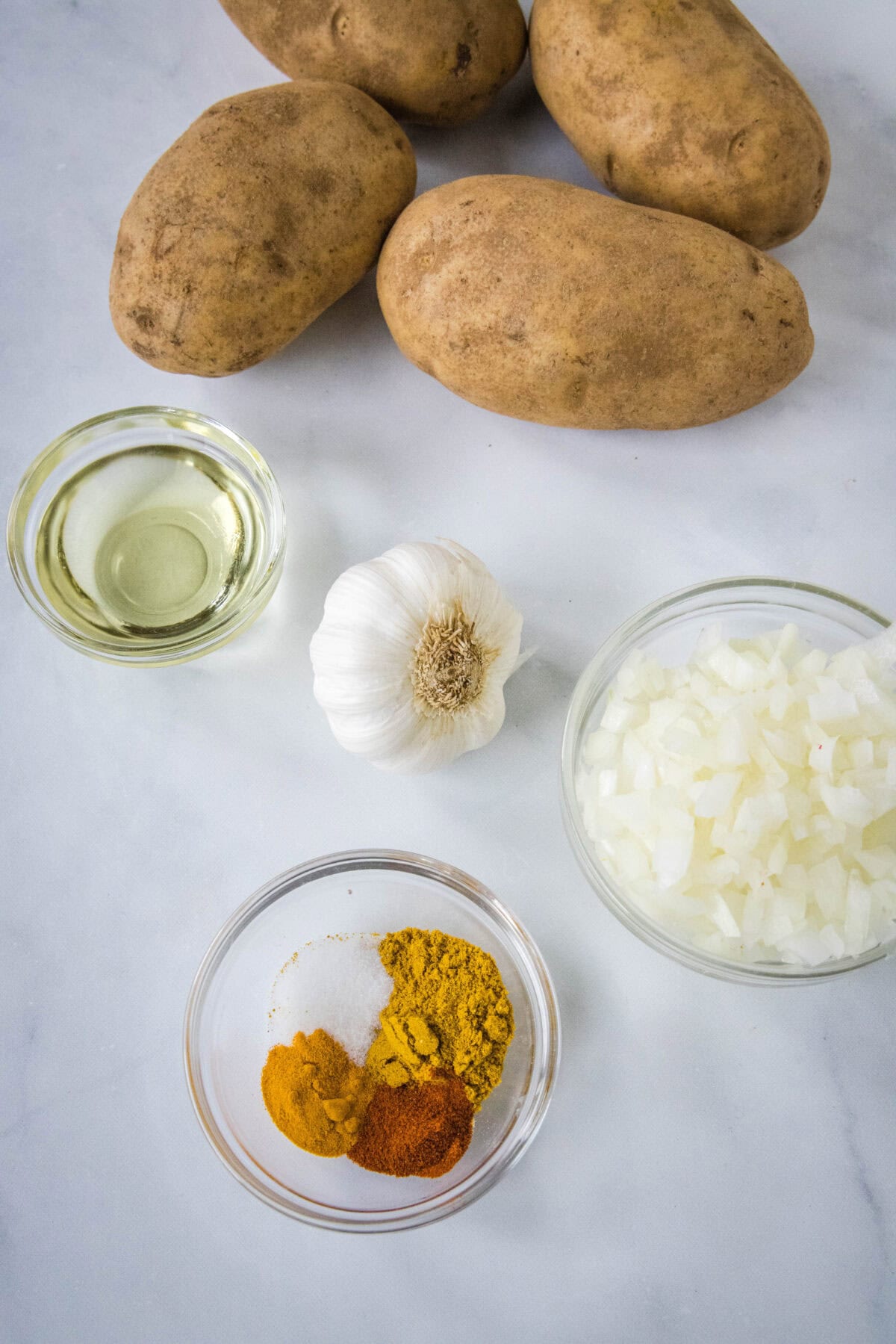 curried potato ingredients