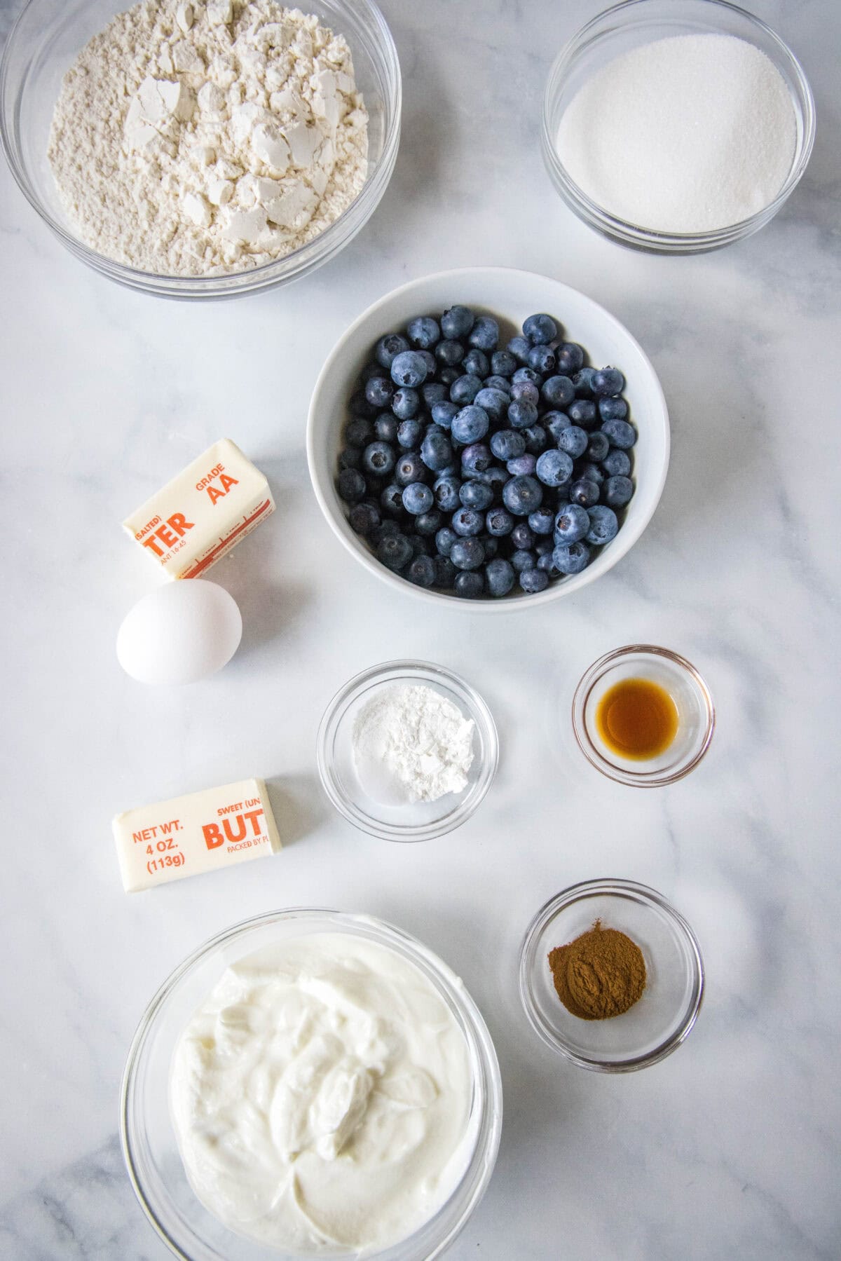 blueberry muffin ingredients
