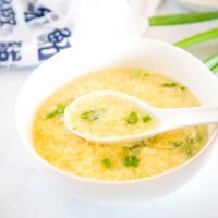 Egg Drop Soup Recipe - a classic Chinese take out dish you can make at home in just 15 minutes. Seriously comforting, better than the restaurant version and so easy to make.