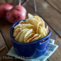 fat free potato chips in a bowl
