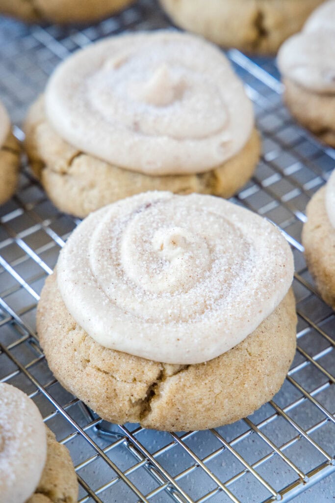 churro cookies on cooling rack