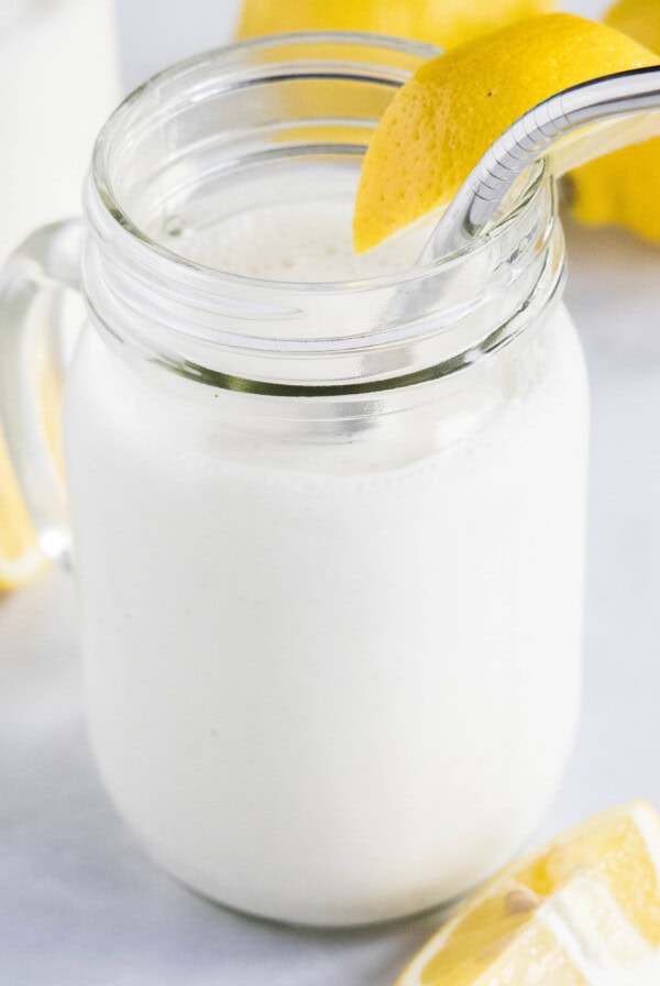 cropped close up frosted lemonade