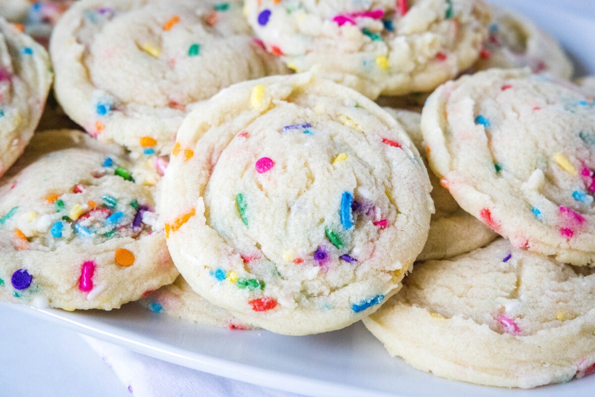 These Funfetti Cookies are soft, chewy, and bursting with colorful sprinkles in every bite! Easy to make and irresistibly sweet, they’re perfect for parties, holidays, or anytime you need a little extra fun.