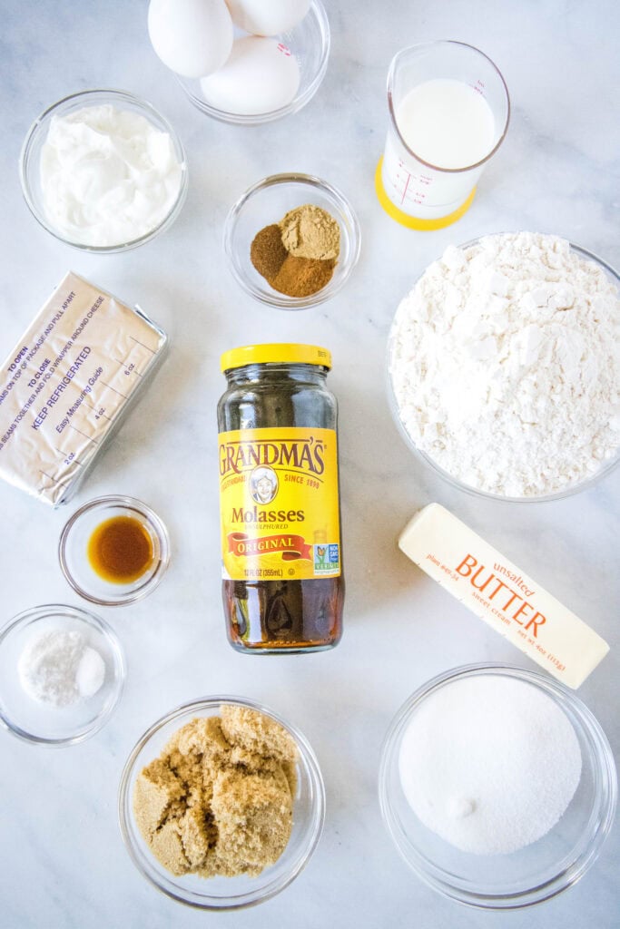 gingrebread cheesecake muffin ingredients