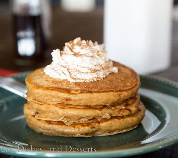 gingerbread pancakes on a plate