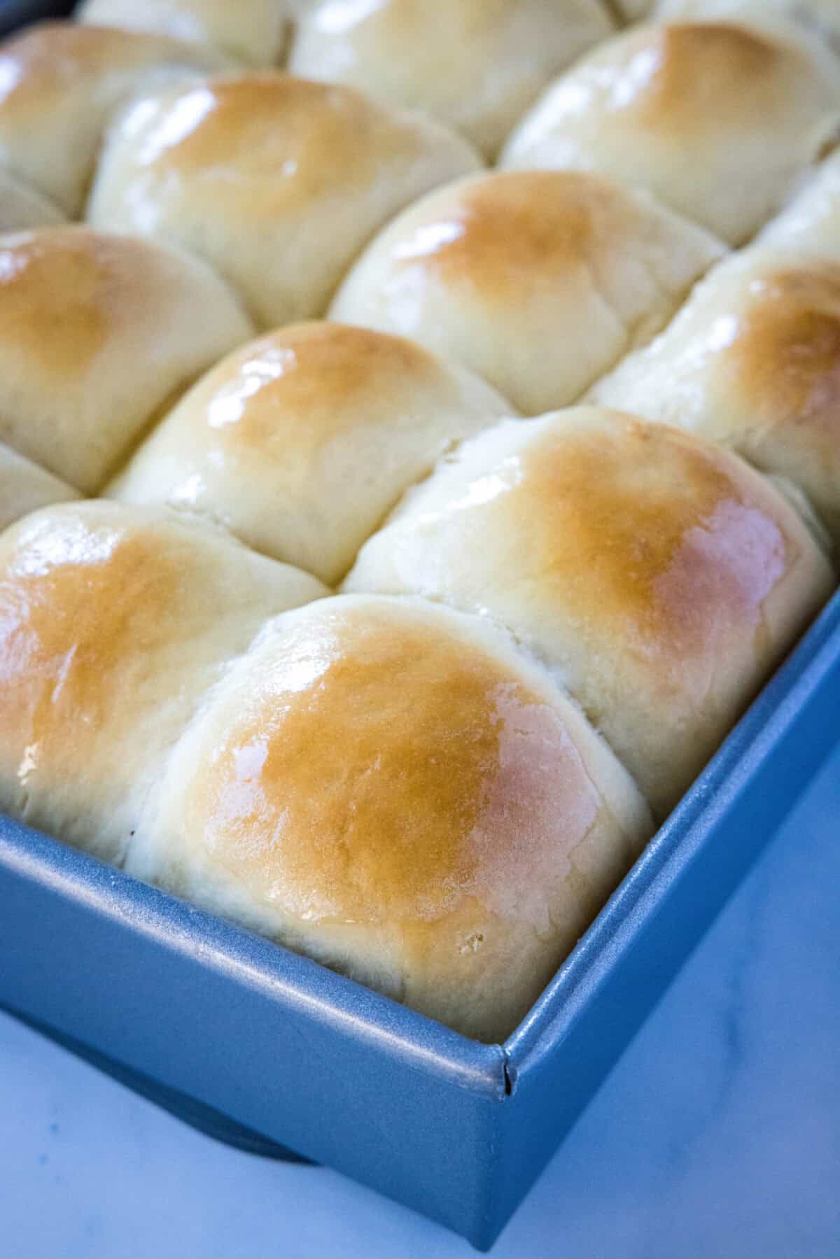 hawaiian rolls in a baking tray