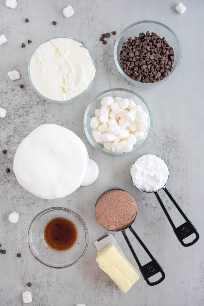 hot chocolate dip ingredients