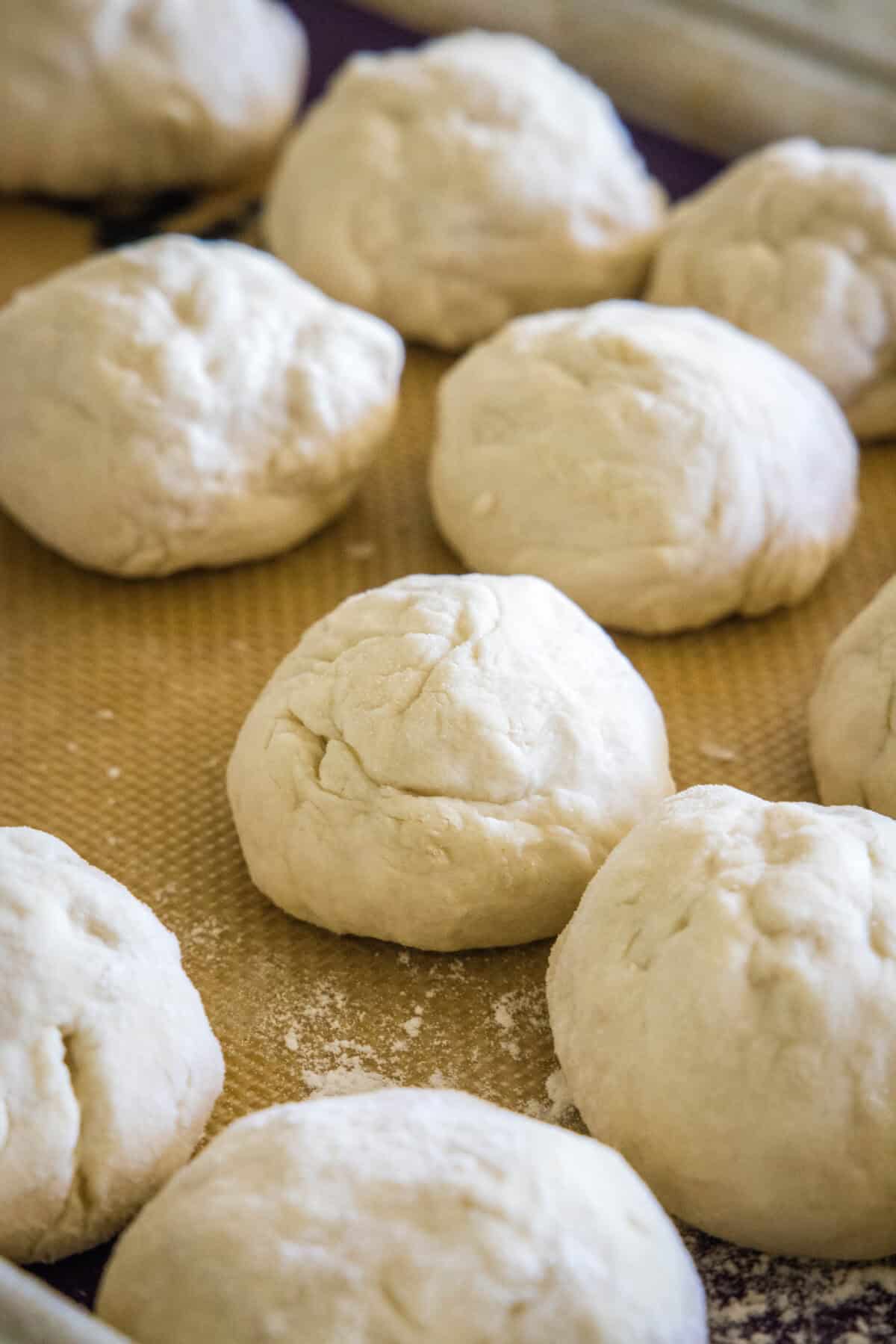 balls of indian taco fry bread dough