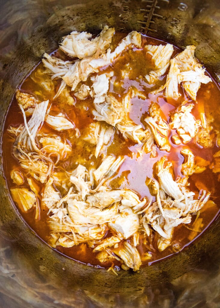 instant pot bbq chicken in pot