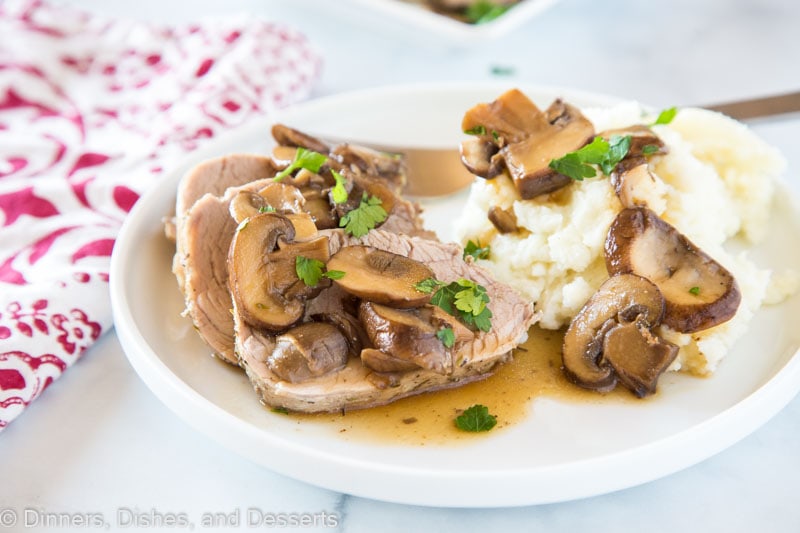 A plate of food, with Pork and Dinner
