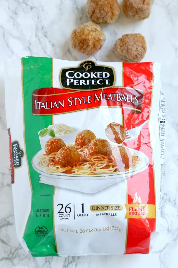 back of cooked perfect frozen meatballs
