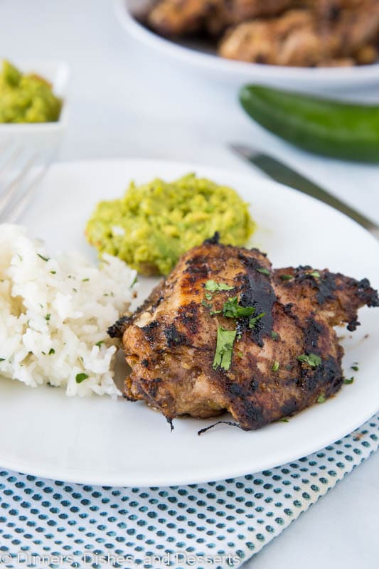 jerk chicken recipe plated