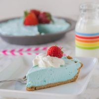 No Bake Kool-Aid Pie - Creamy, cool, and delicious with only 3 ingredients! You can not get easier for a no bake pie this summer!