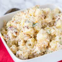 A bowl of food, with Potato and Salad