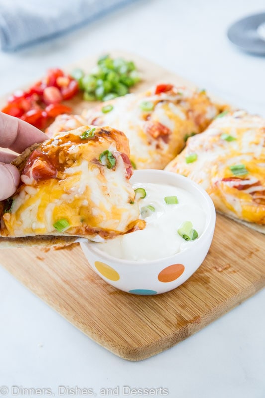 Taco Bell Mexican Pizza that is homemade and so good! 