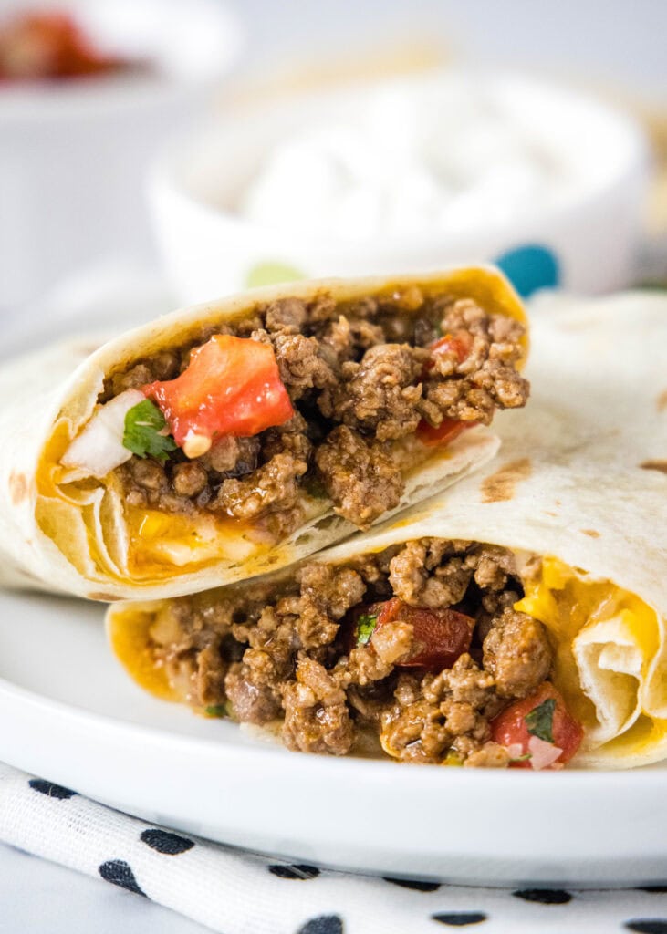 meximelt on a white plate