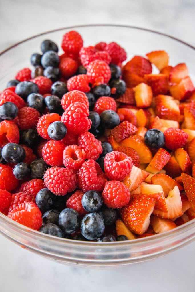 mixed berries in a bowl