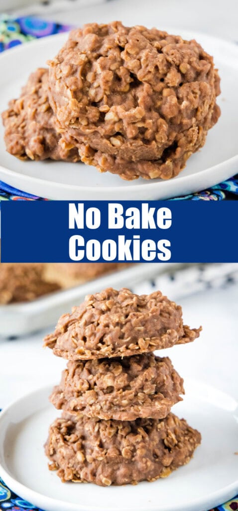 close up no bake dookies for pinterest