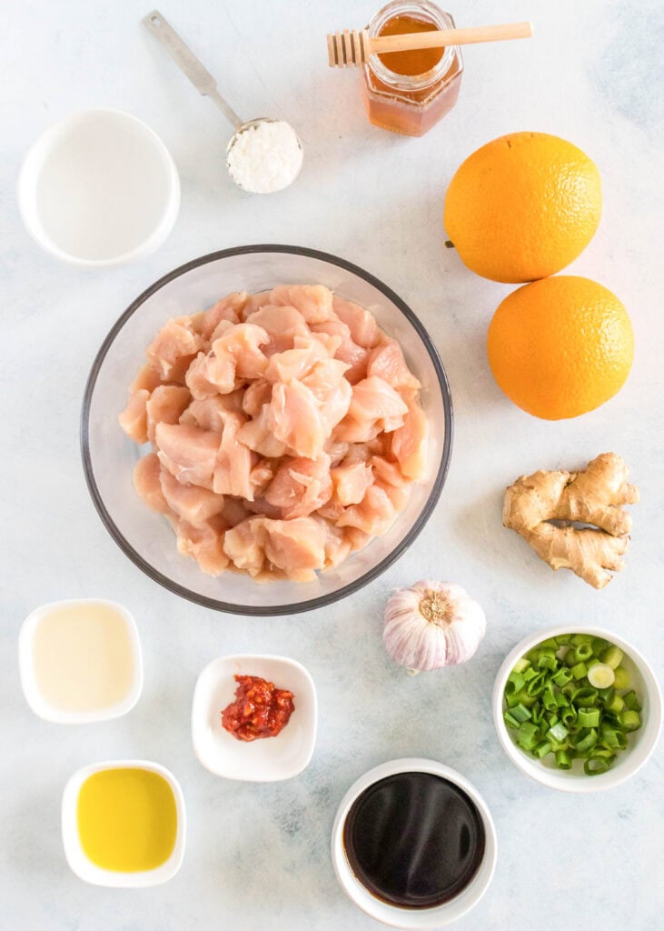 orange chicken ingredients