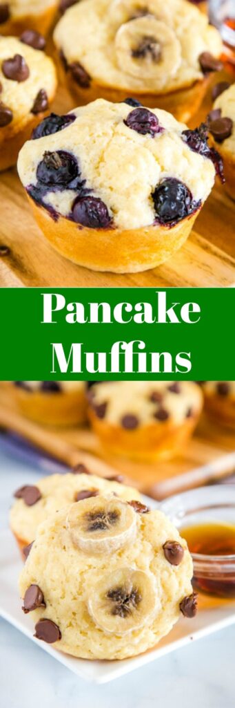 A close up of food, with Muffin and Pancake