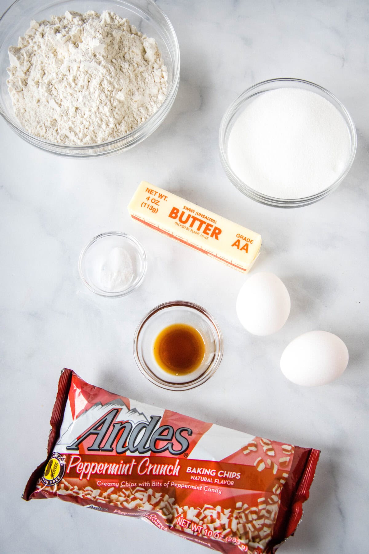 peppermint sugar cookie bars ingredients